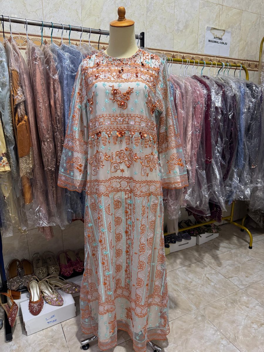DR ORANGE BORDIR 001 — sewa di Makassar